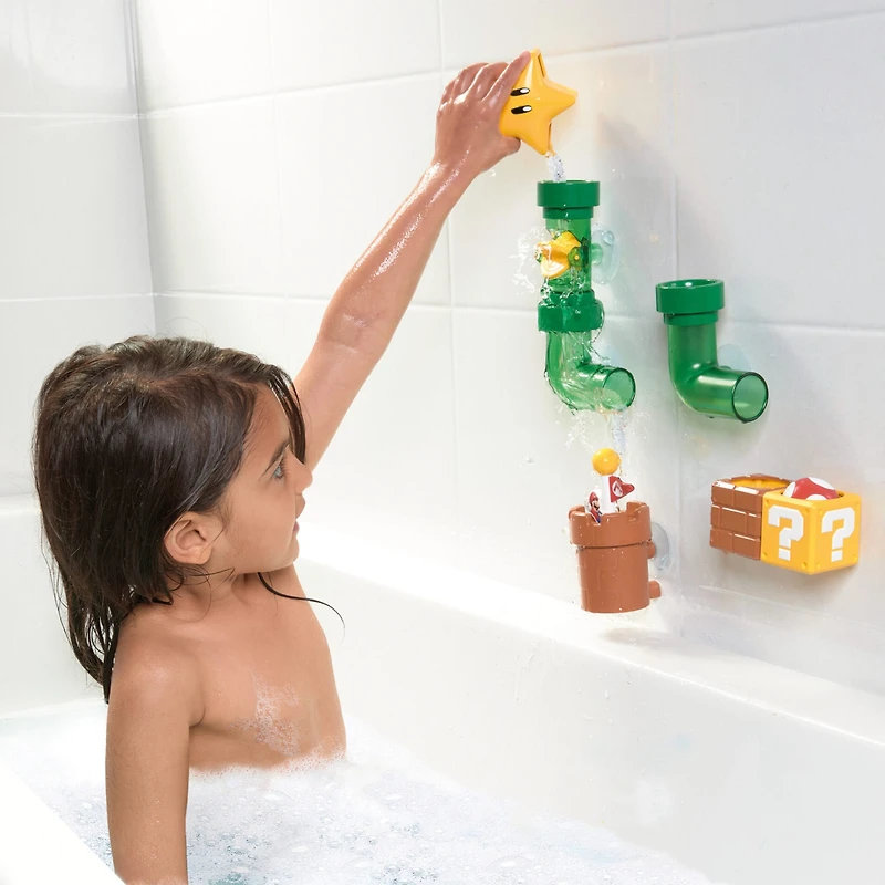 Ensemble Jouet Bain Tuyaux Super Mario Bros