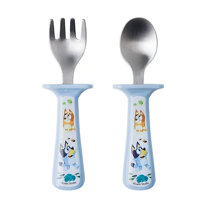 Bluey Fork And Spoon Set  with Handle Guards