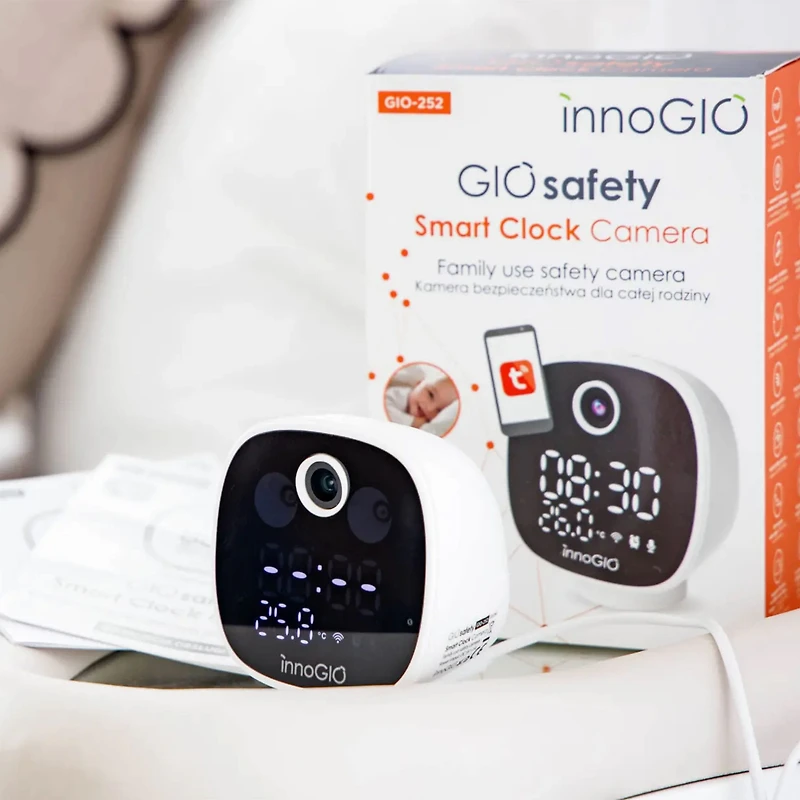 GIOsafety Smart Clock Wi-Fi Camera