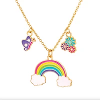 Charming Whimsy Necklace and Earring Gift Set - Cloud Luvs Rainbow