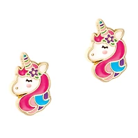 Charming Whimsy Necklace and Earring Gift Set - Unicorn Dreams