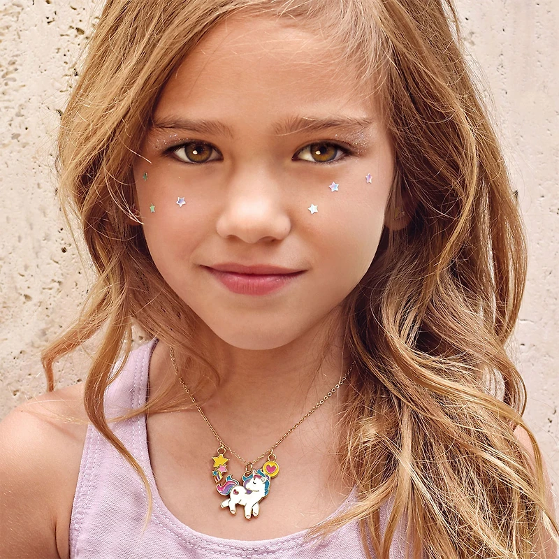 Charming Whimsy Necklace and Earring Gift Set - Unicorn Dreams