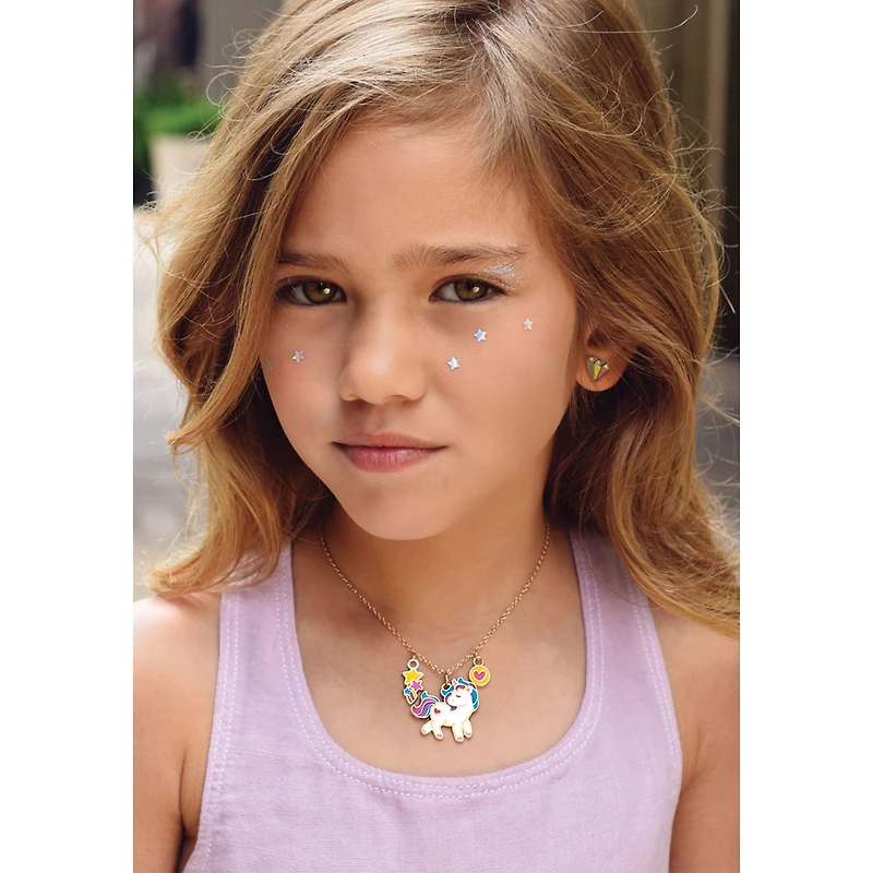 Charming Whimsy Necklace and Earring Gift Set - Unicorn Dreams