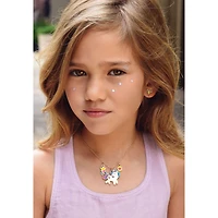 Charming Whimsy Necklace and Earring Gift Set - Unicorn Dreams