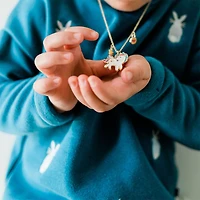 Charming Whimsy Necklace and Earring Gift Set - Unicorn Dreams