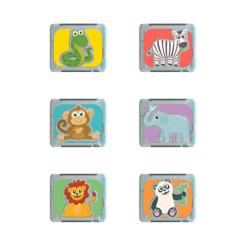 Bright Cubes For Bath (6) - Zoo