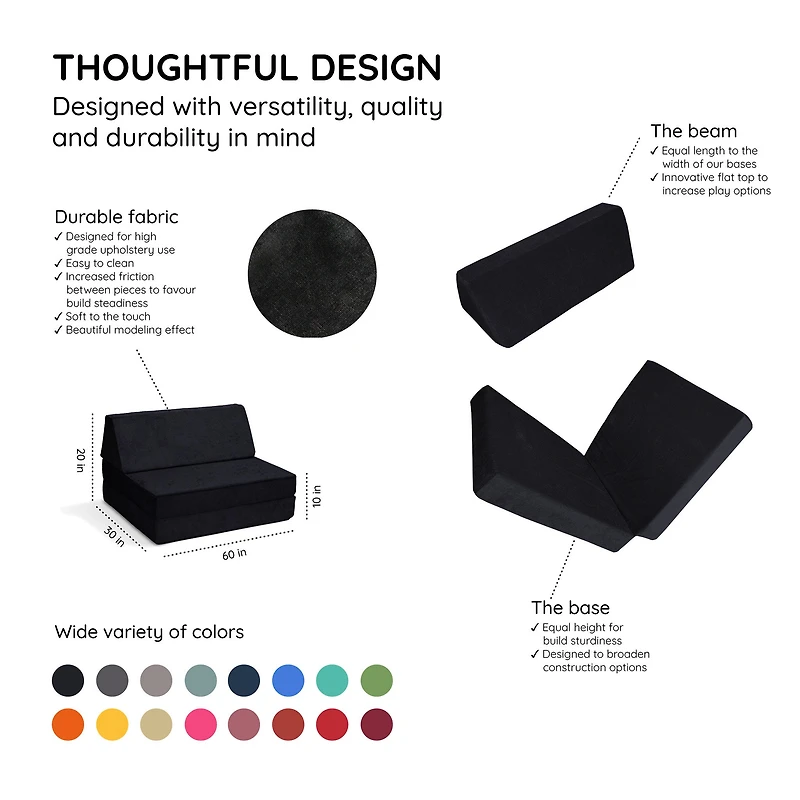 Half Modular Sofa - Blackberry Shadow