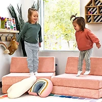 Half Modular Sofa - Peach Party