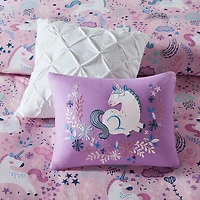 Double / Queen Comforter Set - Lola Unicorn Pink