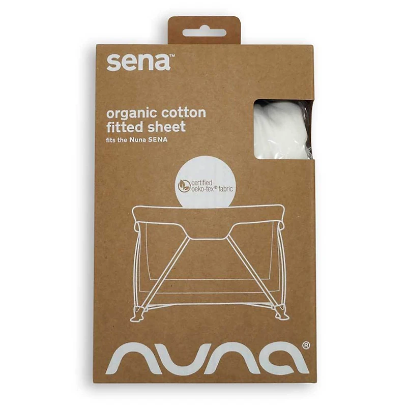 Organic Cotton Fitted Sheet for Nuna Sena Playard