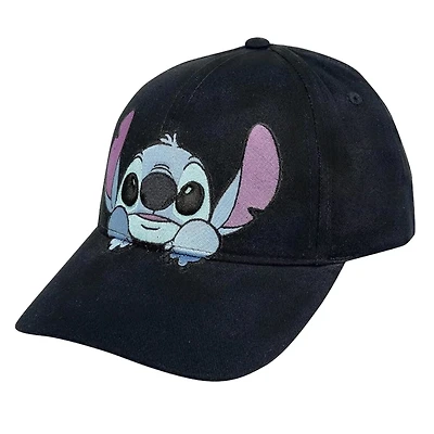 Casquette Noire Stitch