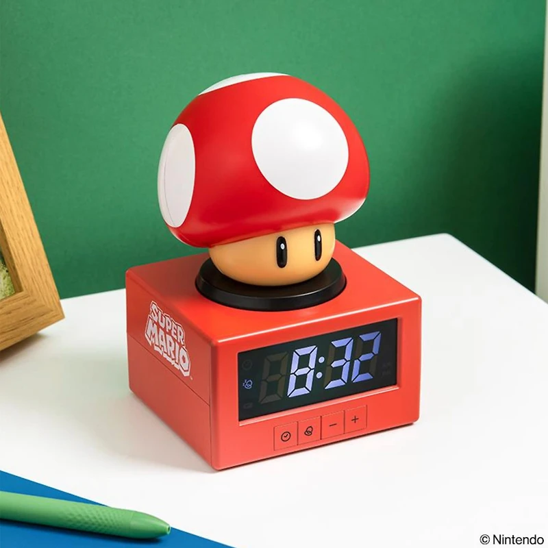 Réveil Lumineux Super Mario Champignon