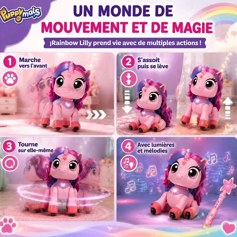 Rainbow Lilly Interactive Unicorn 