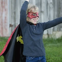 Cape Réversible Araignée/Chauve-Souris 4-6ans