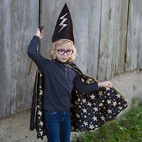 Reversible Wizard Cape & Hat - Size 4-6y