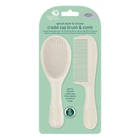 Sprout ware® & silicone cradle cap brush & comb - Light Spice