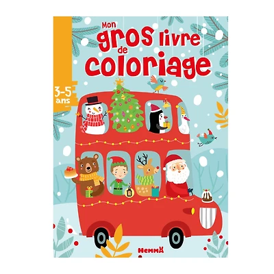 Mon Gros Livre de Coloriage (Autobus Noël)