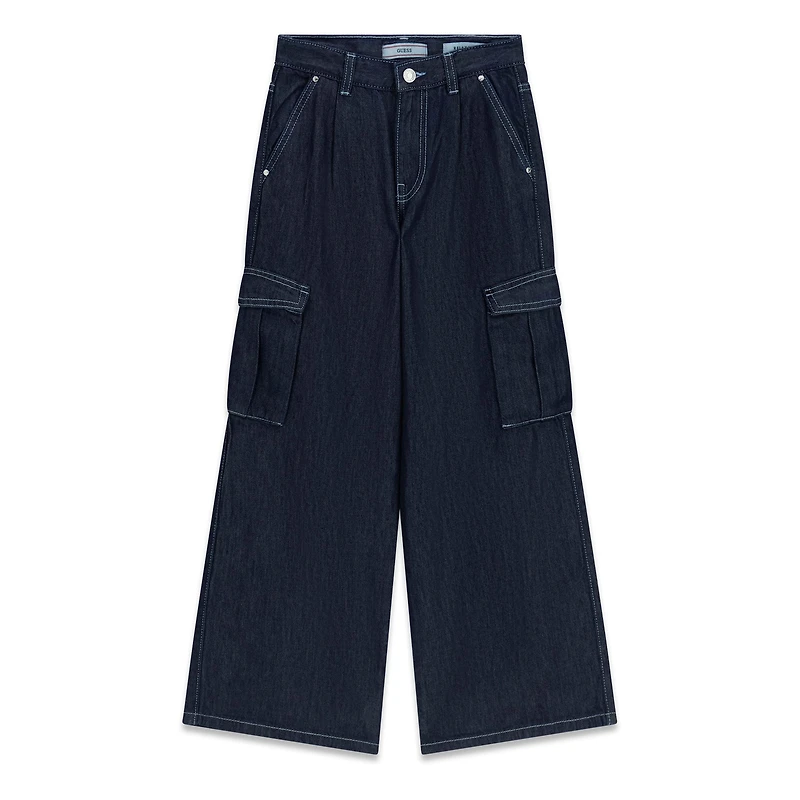 Wide Leg Cargo Jeans 7-14