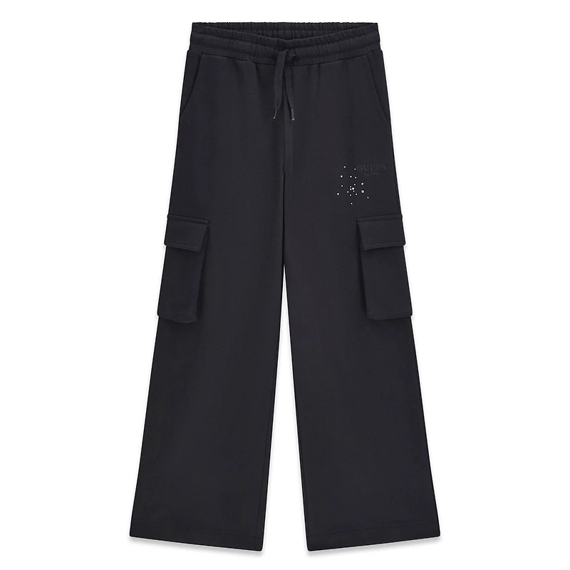 Wide Leg Cargo Sweatpants 7-14
