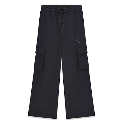 Wide Leg Cargo Sweatpants 7-14