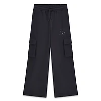 Wide Leg Cargo Sweatpants 7-14