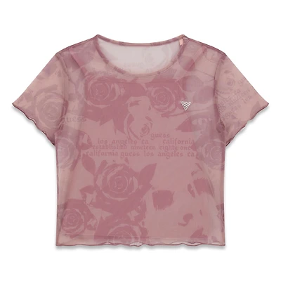 T-shirt Mesh Floral 7-14ans