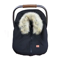 3-in-1 Car Seat Cover / Poncho - Black