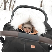3-in-1 Car Seat Cover / Poncho - Black