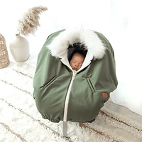  3in1 Car Seat Cover Poncho - Green