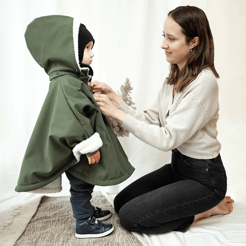  3in1 Car Seat Cover Poncho - Green