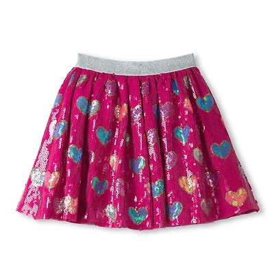Jupe Paillette Amour 3-8ans