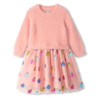 Apple Sequins Dress 3-8y