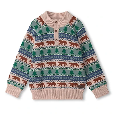 Pull Tricot Ours Fairilse 3-8ans