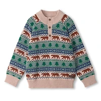 Pull Tricot Ours Fairilse 3-8ans