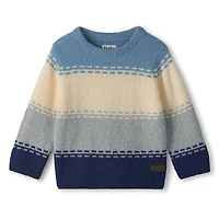 Pull Tricot Colorblock 3-24mois
