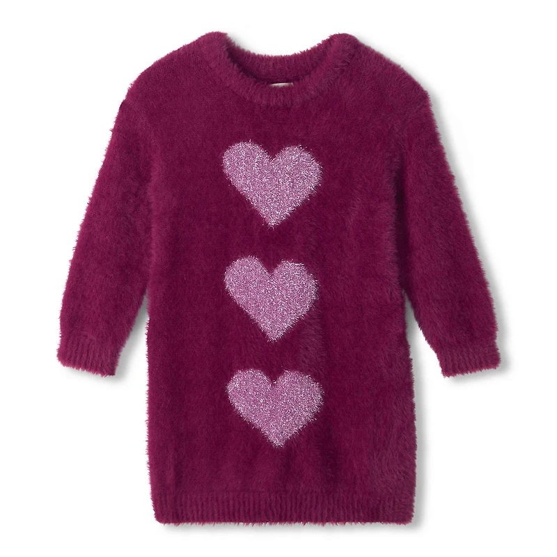 Hearts Sweater Dress 3-8y