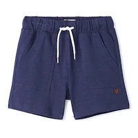 Navy Pull On Short 2-8y