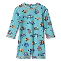 Maillot UV Poisson Tropical 3-24mois