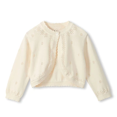 Cardigan Tricot Blanc 6-24mois