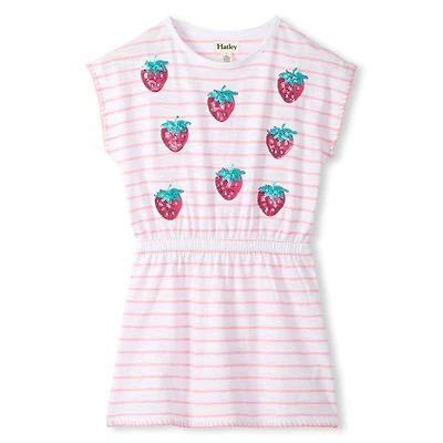 Robe Rose Fraise 4-8ans