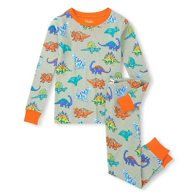 Dinos Pajama Set 3-10