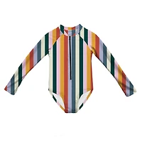 Vertical Striped Swimsuit 2-12y