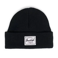 Knit Baby Beanie Black 6-18M