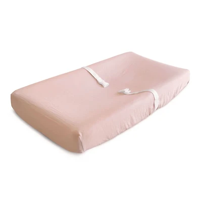 Muslin Changing Pad Cover - Blush