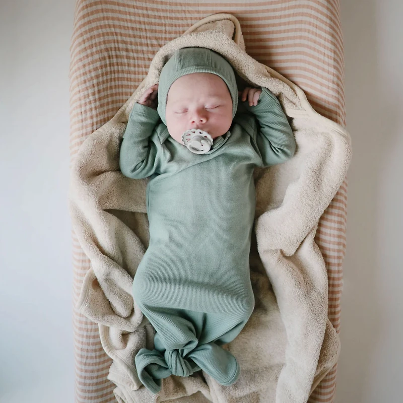 Muslin Changing Pad Cover - Natural Stripe