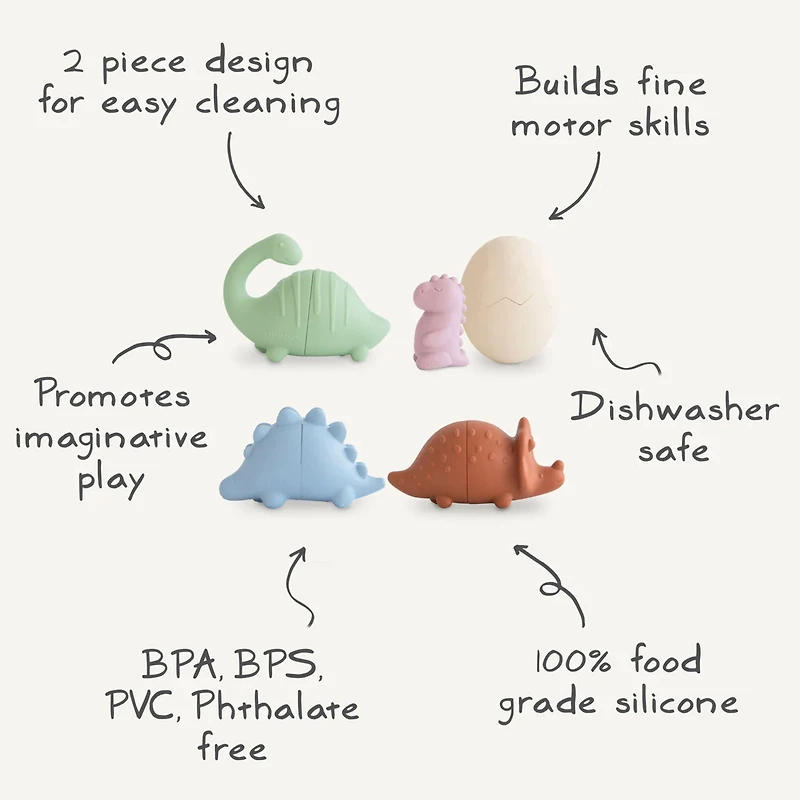 Ensemble Jeu de Bain Dinosaures