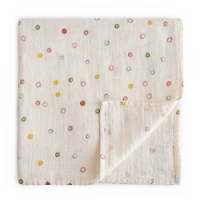 Muslin Swaddle Blanket - Smiley