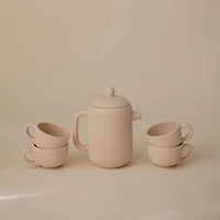 Silicone Tea Play Set - Sand