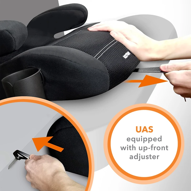 Youth Booster Elite Car Seat with UAS - Black