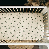 Baby Crib Fitted Sheet - Fern